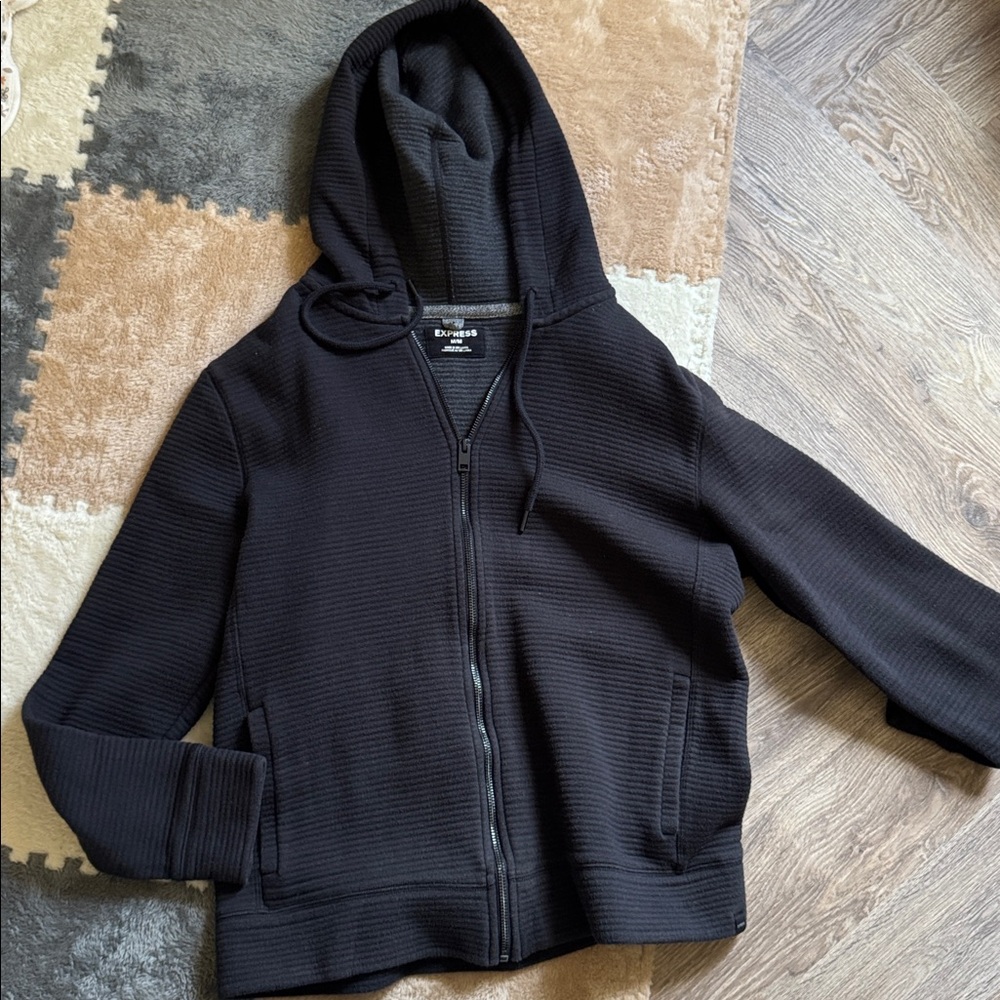 Express Black Hooded Jacket